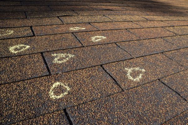 Hail Damage Roof Inspection in West Springfield
